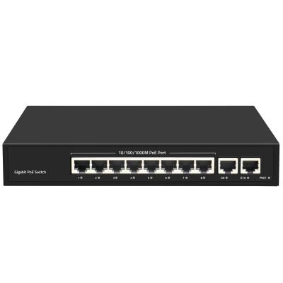 China CCTV Security System 8 Port POE Switch 100/1000M Smart Ethernet POE Switch 150w For IP Camera for sale