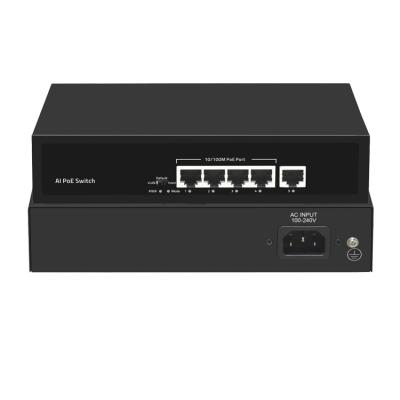 China CCTV Security System Wholesale 4 Port Poe Switch 100m Poe Switch Fibra For IP Camera CCTV Camera System for sale