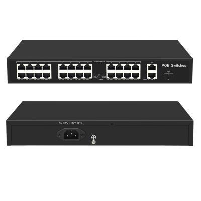 China Hot Sale CCTV Security System High Power 24port Poe Switch Support Network Router Switch and Network Ethernet Switch for sale