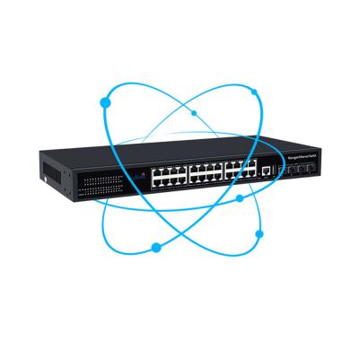 China Gigabit Ethernet Network Controlled L2 LACP 24 Port Switch 10G Uplink Port for sale