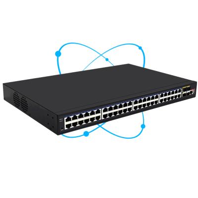 China LACP L3 Managed 48 Ports Switches 4 10G Optical Network Managed Switch Uplink Ports for sale