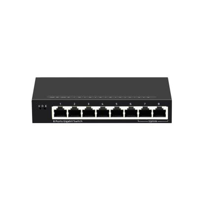 China LACP Metal RJ45 Port 8 Ports Gigabit 10/100/1000M Network Switch for sale