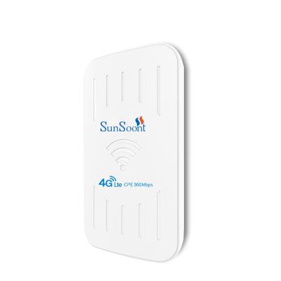 China 4g Sunsoont Mobile Modem Sim Card Slot Home Outdoor Cpe Wifi 4g Lte Indoor Outdoor Wireless Router With Sim Card for sale