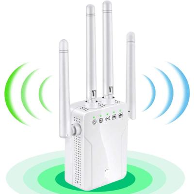 China 1200mbps 2.4GHz and 5.8GHz Dual Band Extend Far Wireless Wifi Repeater Signal Booster SST-WR122DN for sale