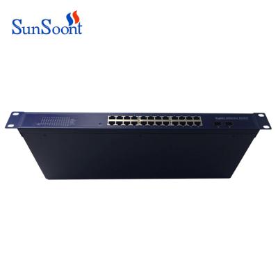 China FTTH FTTx FTTB Network 24 Port 10 100 1000mbps Network Switch Gigabit SFP Network Switch for sale