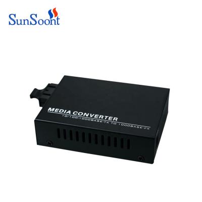 China FTTH FTTx FTTB Network Gigabit Single Mode Fiber Transceiver 20km Dual Media Converter for sale