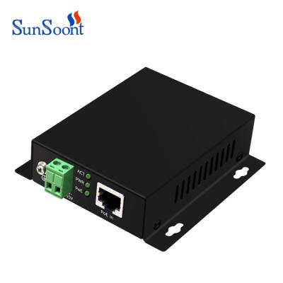 China LACP Sunsoont Transmission Distance Supplement 250 Meters PoE IEEE802.3af Supplement For IP CCTV Camera System for sale