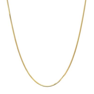 China 925 18k Gold Simple Romantic Simple Sterling Silver Thin Fishbone Necklace LYN0933 for sale