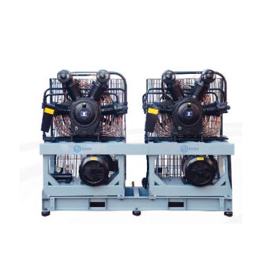 China Low Energy Medium Pressure 40bar Lubricated Four Cylinder Drive Screw Portable Air Compressor for sale