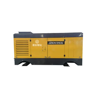 China JZK31-31portable Lubricated Drive 295kw 6 Cylinder Diesel High Power Install Screw Air Compressor for sale