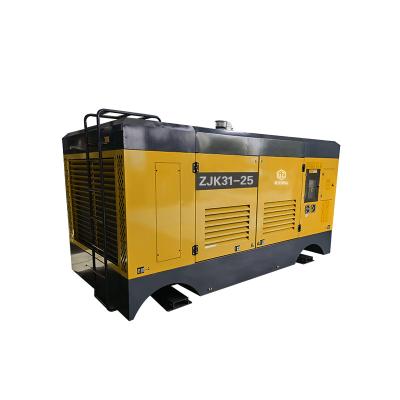 China Manufacture Lubricated Drive 295kw 6 Cylinders High Power JZK31-25 Diesel Screw Air Compressor for sale