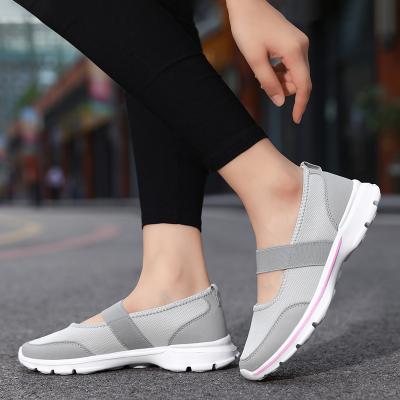 China CUSHIONING Non-slip Casual Lightweight Shoes For Elderly Sports Shoes Breathable Flat Shoes for sale