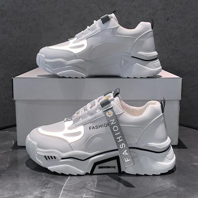 China Fashion Anti-skid Sneakers For Women Ladies Hot Selling Breathable Lace Up Waist Increasing Charming Casual Shoes for sale