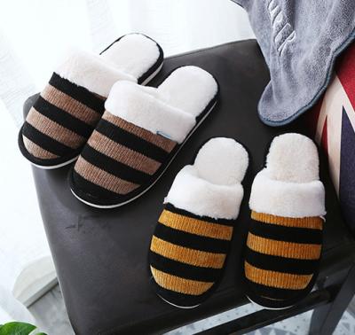 China Fashion Winter and Autumn Thermal Couples Warm Non-slip Home Indoor Slippers Women's Cotton Slippers for sale