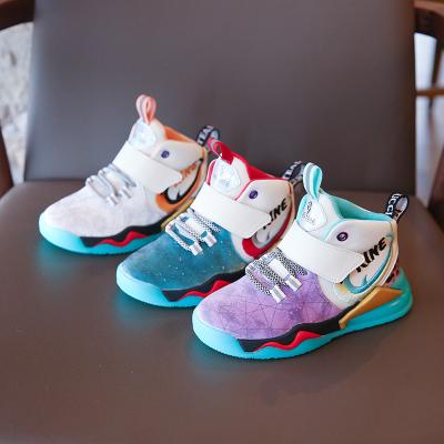 China Fashion Flat Children's Shoes Basketball Shoes Spring Boys Girls Boys Recreational Children's Sneakers for sale