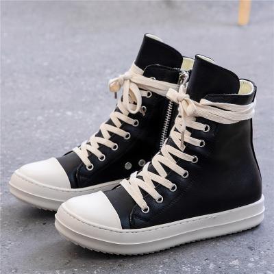 China New Trainers Women Canvas Shoes Ladies Sneakers 2020 High Top Durable Genuine Leather Women's Vulcanized Shoes Plus Shoes for sale