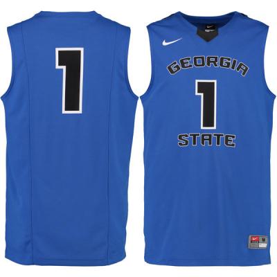 China Antibacterial Mens Georgia State Panthers 0 Custom Player College Basketball Tank Tops for sale