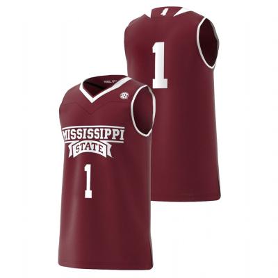 China Antibacterial Mens Mississippi State Bulldogs 0 Player Custom College Basketball Tank Tops for sale