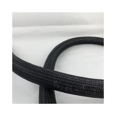 China Protect Cable Heat Resistant Pet Wire Spell Pet Nylon Self Curling Expandable Braided Cable Sleeve for sale