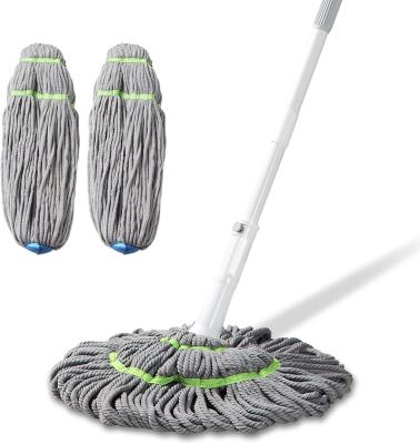 China Sustainable Strong Water Absorption Microfiber Ratchet Tornado Mop Floor Cleaning Self-wringing Wet Twist Mop for sale