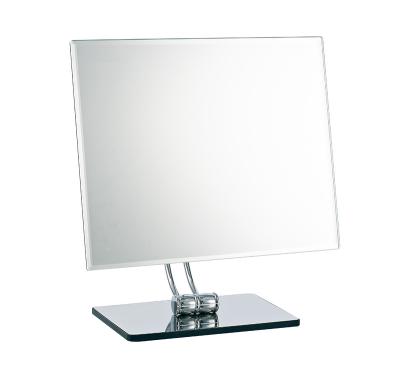 Κίνα Convenient Clear And Crisp Rectangular Free Standing Unmagnified Stainless Steel Makeup Cosmetic Mirror For Bathroom Vanity Top προς πώληση