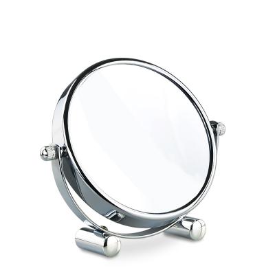 China Convenient Free Sample Small Round Double Sided Pocket Mirror Vanity Compact Mirror With 10X Magnification for sale