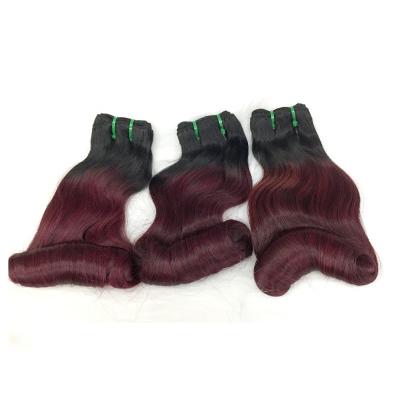 China High Quality Double Drawn Hair Egg Raw Indian Hair Bundles 8inch To 22inch Fumi Double Drawn Hair Egg Loop Color Available 1b99j for sale