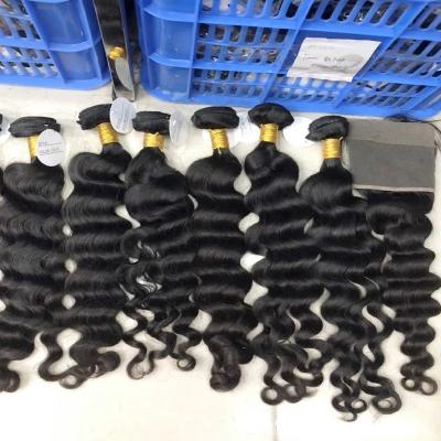 China Loose Deep Wave Hair Bundles Single Bundles Raw Real Peruvian Hair Virgin Human Hair Full Tip Cuticle Preserved Full Tip Haircut High End Haircut for sale