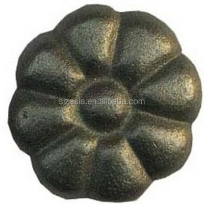 China For Ornamental Rose Flower / Garden Fence Wrought Iron Rosettes For Garden Fencing for sale