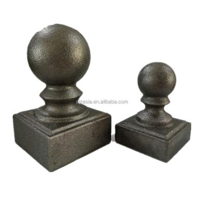 China Full Fence Square Cast Iron Ball / Ornamental Iron Casting for sale