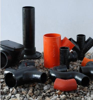 China Cast Iron Pipe Fittings With Hub And Without Hub For Waste And Drain Duct 3x3x4 for sale