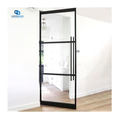 China Wholesale industrial modern interior single glass steel entrance patio french door french door for villa for sale