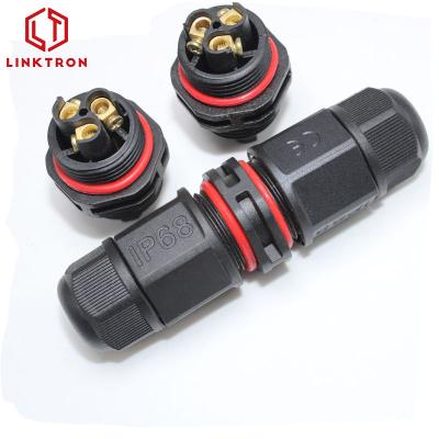 China L20 2T 2pin 3 Pin Waterproof Connector ip67 Automotive High Voltage Solder Free Power Connector for sale