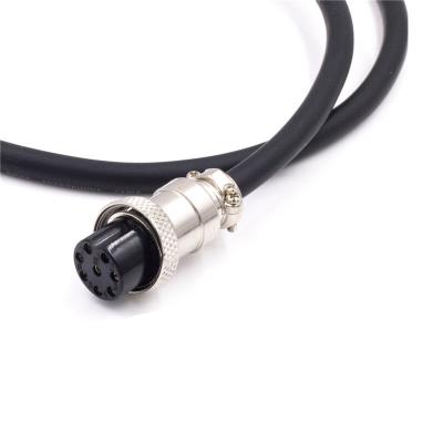 China Factory Automotive Custom 2 3 4 Female Aviation 5P GX16 Plug Connector Plug Power Cable for sale