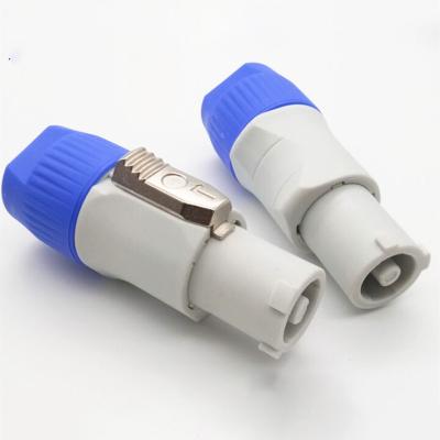 China Automotive Hot Selling Waterproof Aviation IP67 Stage Connector 3pin Around Cable Electrical AC Powercon For Led Display for sale