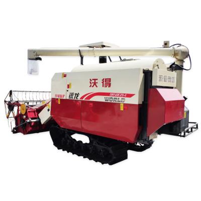 China 4LZ-5.0E Farmer USD Track Self Propelled Rubber Combine Harvester for sale