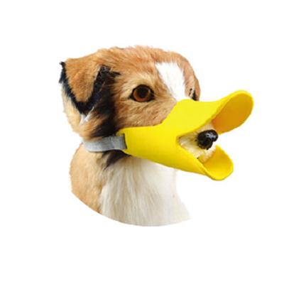 China Anti Bite Stocked Duck Mouth Shape Dog Mouth Covers Anti-called Dog Muzzle Pet Mouth Set Silicone Bite Proof Material for sale