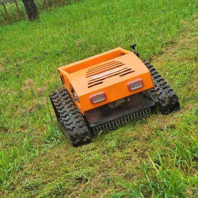 China 4-Stroke Zero Ride Self-Propelled Hybrid Radio Control Self-charging Battery Operated Lawn Mower for sale