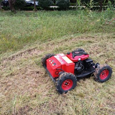 China 4-Stroke Agricultural Robotic Gasoline Working Remote Control Brush Mower 40 Degree for sale