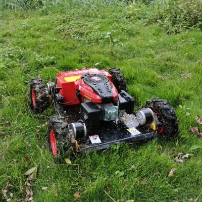 China 4-Stroke Gasoline Rechargeable Battery Remote Controlled Sharp Blades Brush Mowing Mower For Slopes for sale