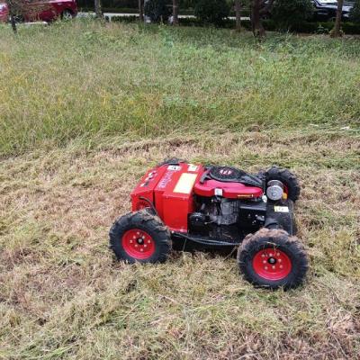 China 4-Stroke Loncin 196CC 7Hp Gasoline Engine Working Degree 40 Degree Slope Remote Operated Mower for sale