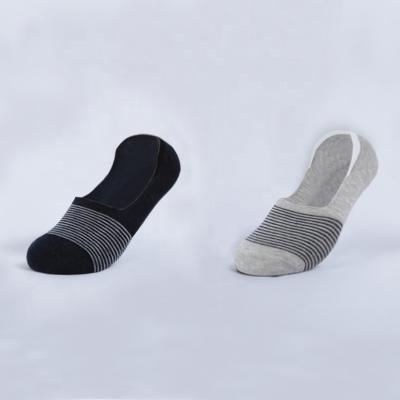 China Silver Antibacterial Ant-Slip Silicone Summer Women Antibacterial Invisible Socks for sale