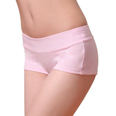 China Custom Bamboo Silver Women Boyshort Antimicrobial Modal Underwear Antibacterial for sale