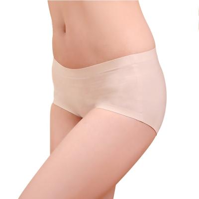 China Antibacterial Your Own Brand Underwear Silver Antimicrobial Women Boyshort Seamless Panties for sale