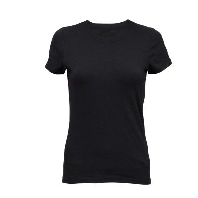 China Sustainable Quality Super Soft Antibacterial Anti Smell Sport Women Cotton T Shirts With Pure Silver Fiber for sale