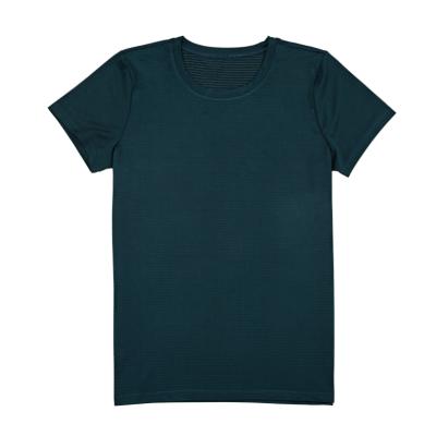 China Viable Custom Silver Logo Antibacterial Antiodour Women Quick Dry T Shirts for sale