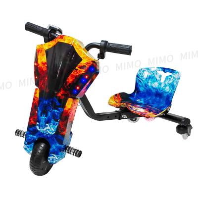 China 2022 new Kids Toy tricycle scooter Foldable Electric toy car ride on car kids electric drift trike 200*50 solid tire for sale