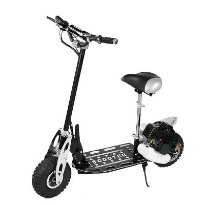 China Front and rear shock absorption gas scooter 2 strokes 49cc Foldable gasoline scooter QYHB004 for sale