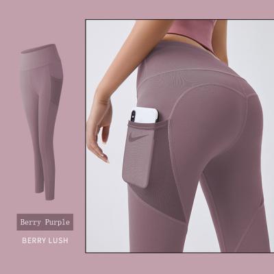 China Breathable Ready To Ship High Waisted Side Pocket Seamless Activewear Set Wholesale Fitness Yoga Gym Wear Sets For Women for sale