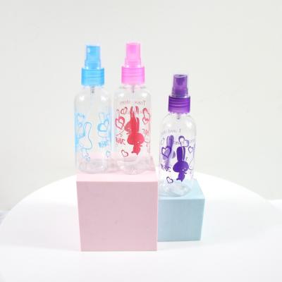 China Mini Cosmetic Disinfectant Clear Spray Bottle With Painting for sale